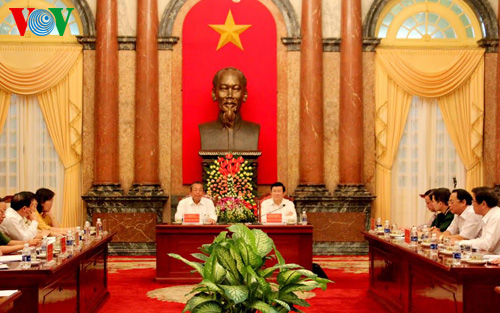 ประธานเจืองเติ๊นซาง หน่วยงานตุลาการต้องค้ำประกันความเป็นอิสระ เปิดเผยและโปร่งใสในการดำเนินคดี